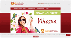Desktop Screenshot of galeria-mlynska.pl